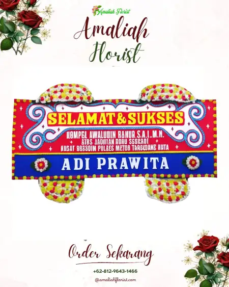 Papan Bunga Ucapan Selamat Notoprajan